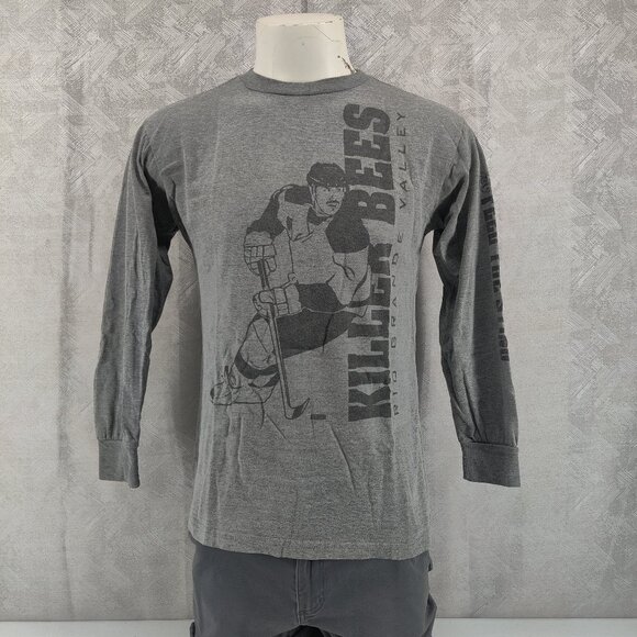 MV Sport Other - Rio Grande Valley Killer Bees Shirt Mens Small Gray Hockey Long Sleeve Tee Top